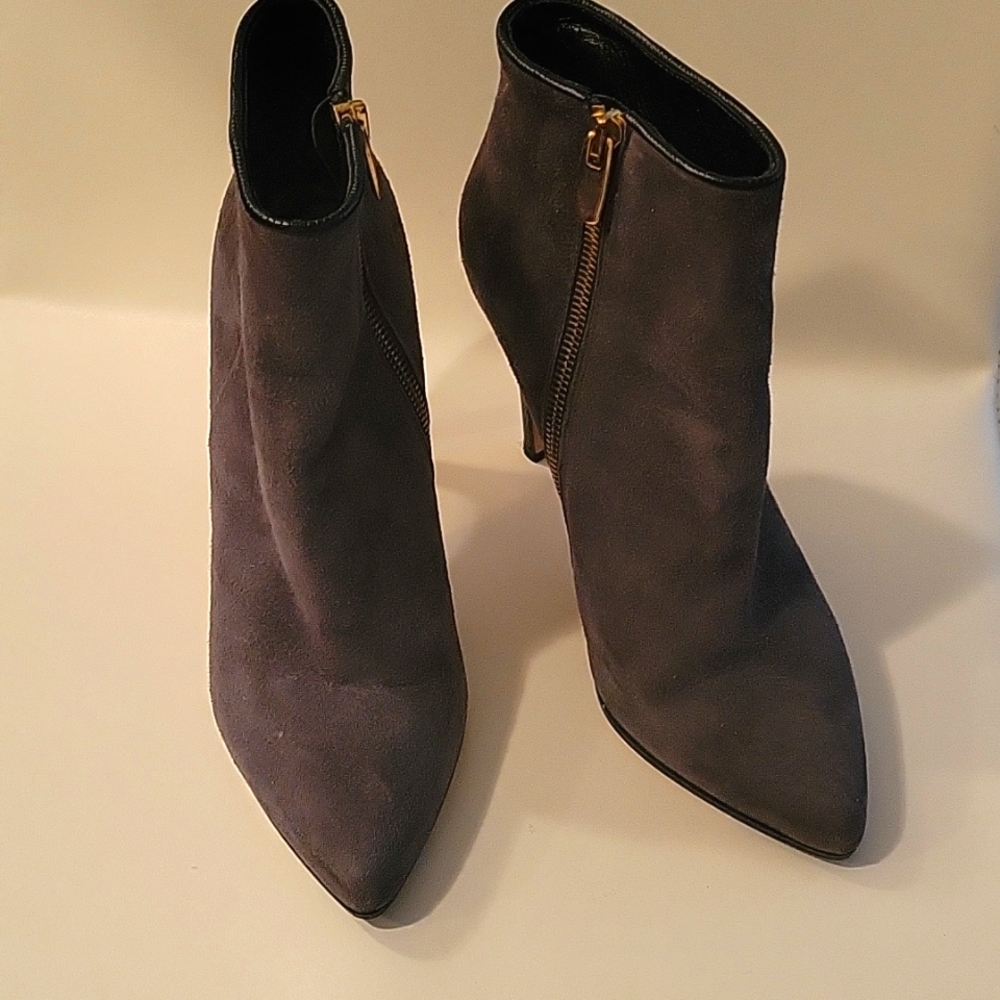 Club Monaco Suede Heel Boots